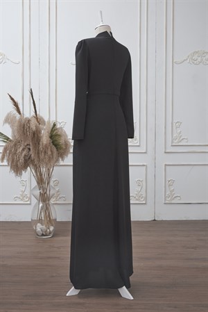 Tuğçe Tesettür Abiye Siyah