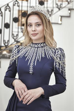 Zehra Tesettür Abiye Lacivert