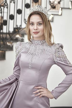 Zehra Tesettür Abiye Pudra