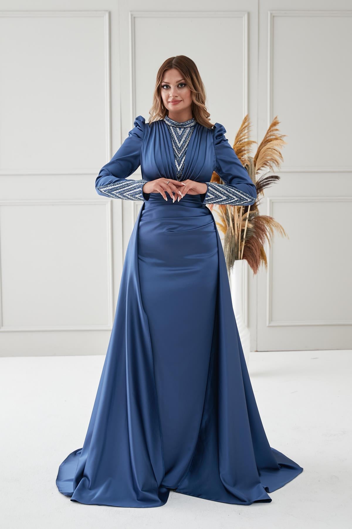 camekan abiye indigo
