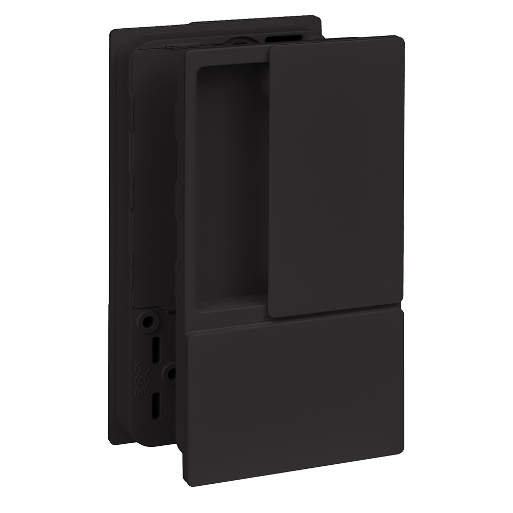 AGB B300000193 WAVE PASAJ TİP KAYAR KAPI KOLU (Max 60 mm)  MAT SİYAH201.06.0118198Modern Kapı KollarıAGB