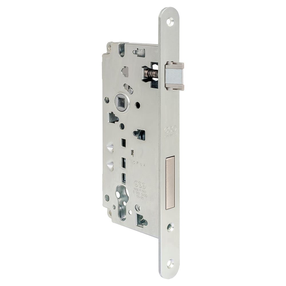 AGB B808515006 SICUREZZA 2.0 SİLİNDİRLİ KAPI KİLİDİ 22X238 mm 50X85 BACKSET NİKEL203.03.0118218Makaralı KilitlerAGB