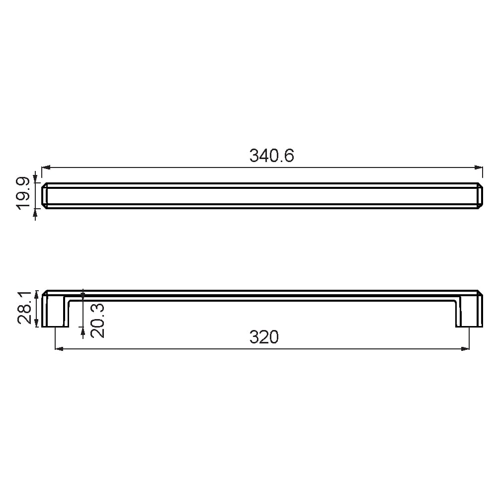 ÇEBİ A1106320 PC24 MODERN KULP ZMK.101.02.0109265Mobilya KulplarıÇEBİ