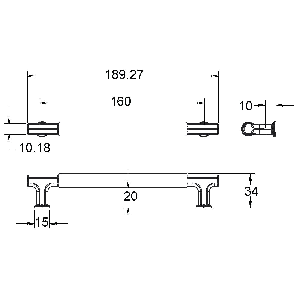 ÇEBİ A1126160 PC27 MODERN KULP ZMK.1.01.0119494Mobilya KulplarıÇEBİ