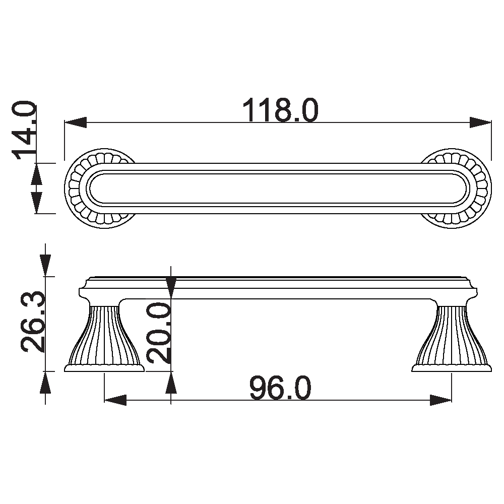 ÇEBİ A361025 MP32 KLASİK KULP ZMK.101.03.0103796Mobilya KulplarıÇEBİ