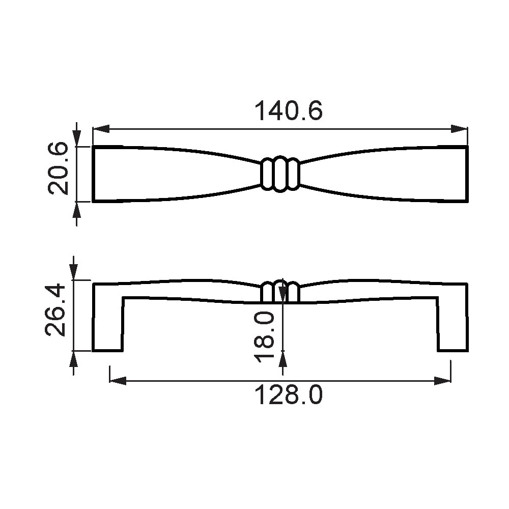 ÇEBİ A917128 PC24 MODERN KULP ZMK.101.02.0102840Mobilya KulplarıÇEBİ