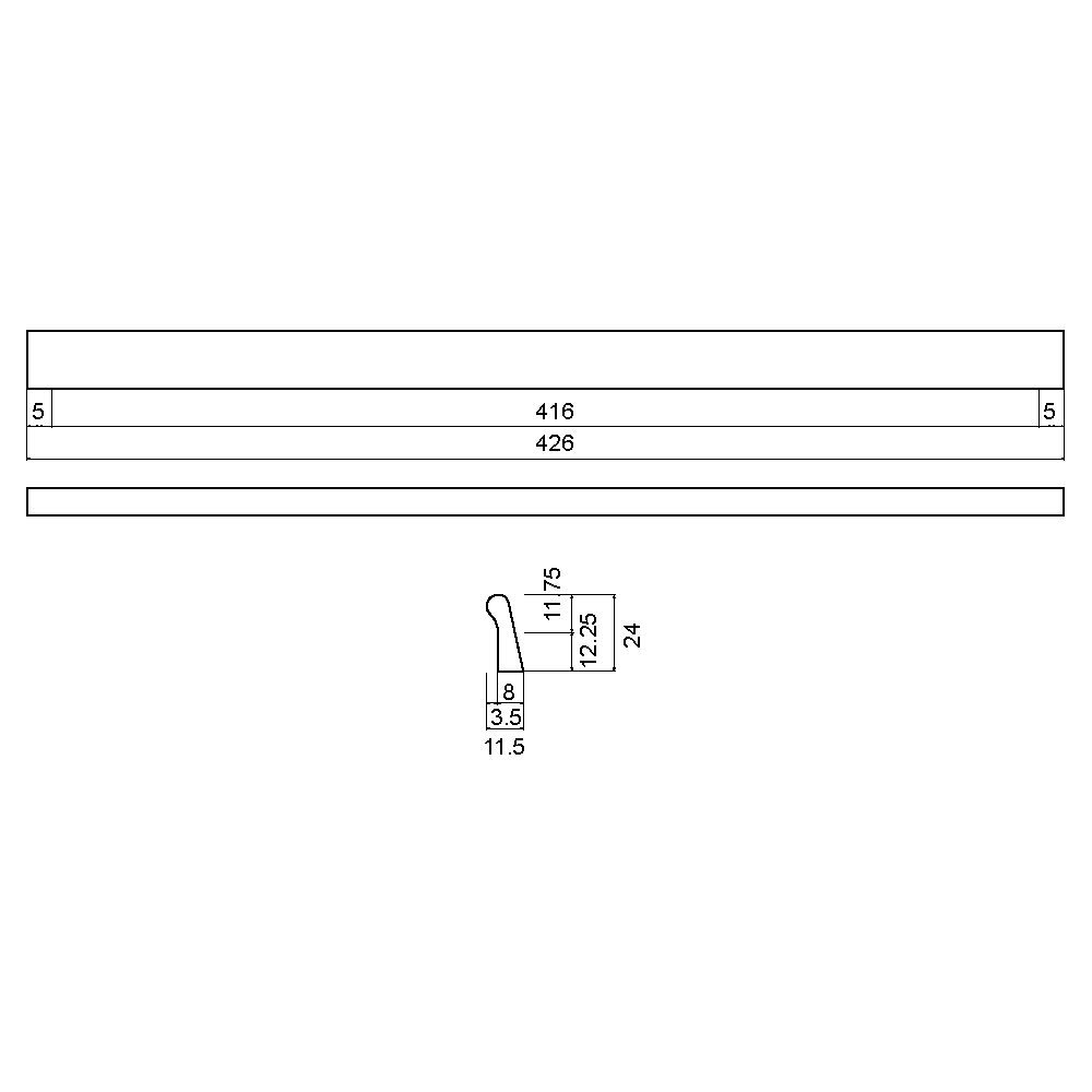 ÇEBİ B813192 MP08 MODERN KULP ALM.101.01.0100718Mobilya KulplarıÇEBİ