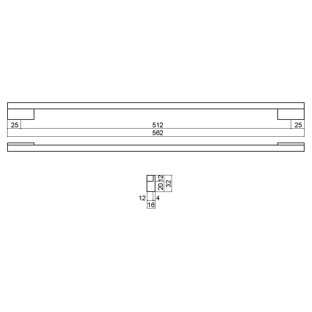 ÇEBİ B833160 MP08 MODERN KULP ALM.101.01.0104288Mobilya KulplarıÇEBİ