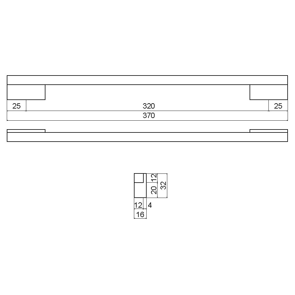 ÇEBİ B833160 PC24 MODERN KULP ALM.101.01.0104289Mobilya KulplarıÇEBİ
