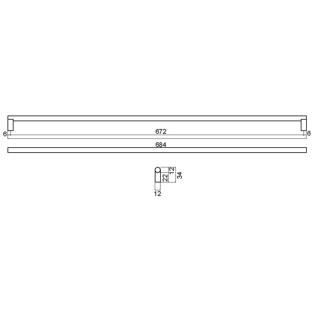 ÇEBİ B834160 PC24 MODERN KULP ALM.101.01.0104310Mobilya KulplarıÇEBİ