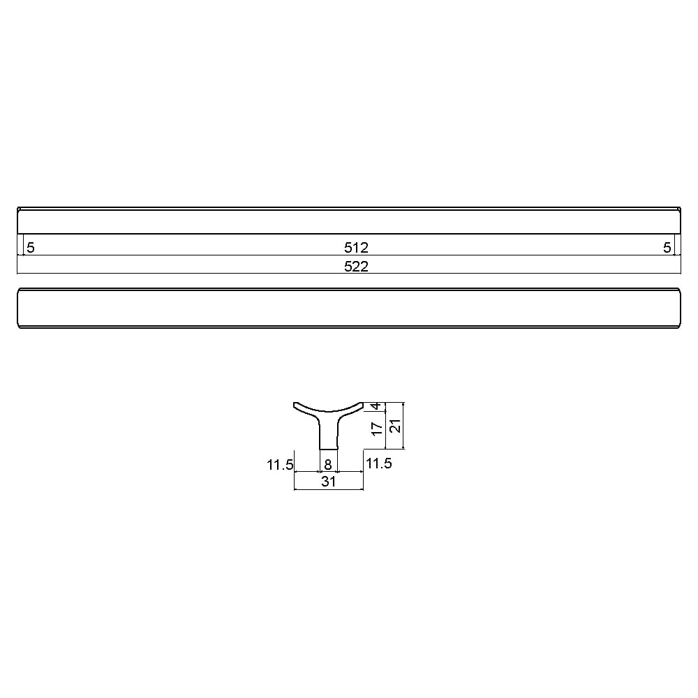 ÇEBİ B849096 MP02 MODERN KULP ALM.101.01.0104368Mobilya KulplarıÇEBİ