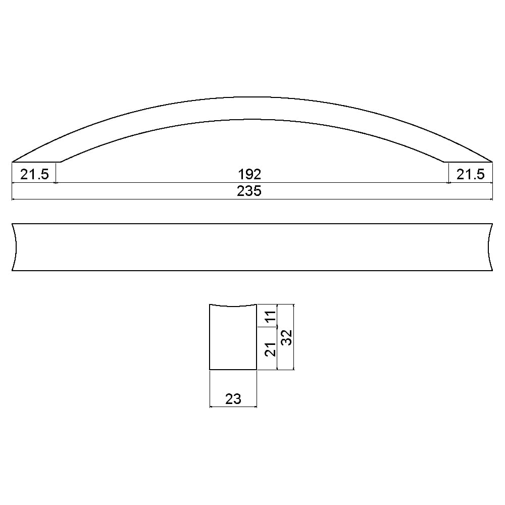 ÇEBİ B882320 MP02 MODERN KULP ALM.101.01.0100495Mobilya KulplarıÇEBİ