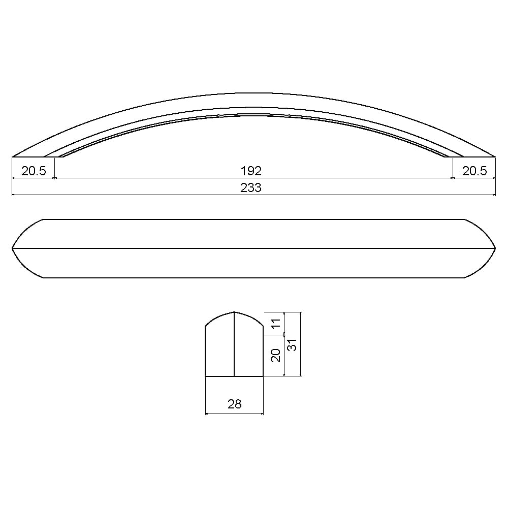 ÇEBİ B886192 MP02 MODERN KULP ALM.101.01.0101196Mobilya KulplarıÇEBİ
