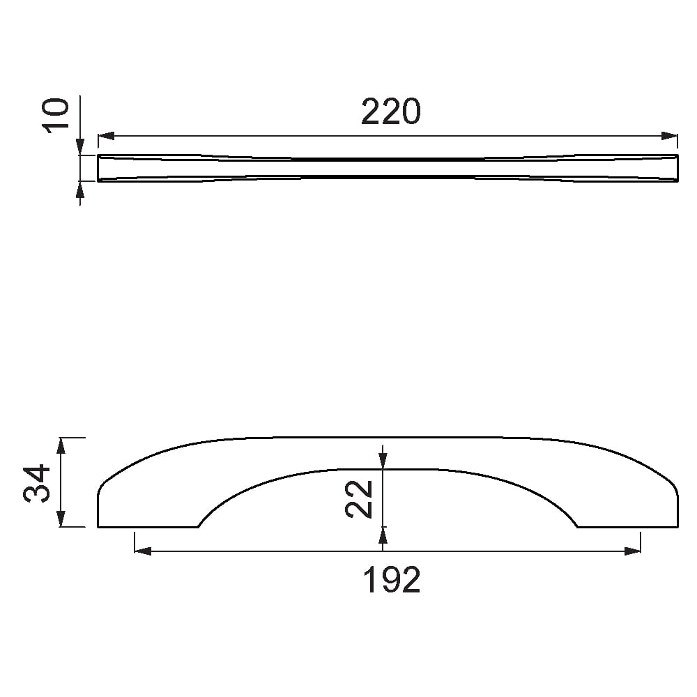 ÇEBİ B960192 MP11 MODERN KULP ALM.101.01.0107706Mobilya KulplarıÇEBİ