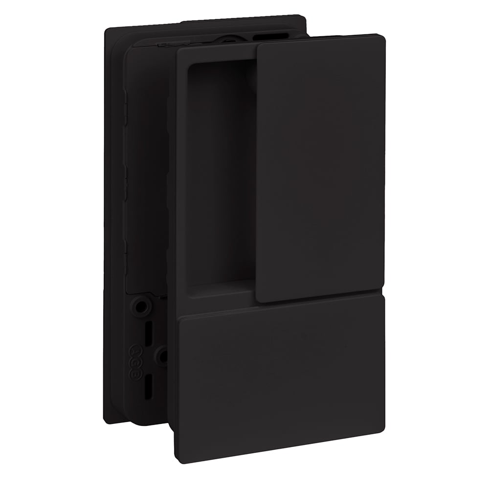 AGB B300000193 WAVE PASAJ TİP KAYAR KAPI KOLU (Max 60 mm)  MAT SİYAH201.06.0118198Modern Kapı KollarıAGB