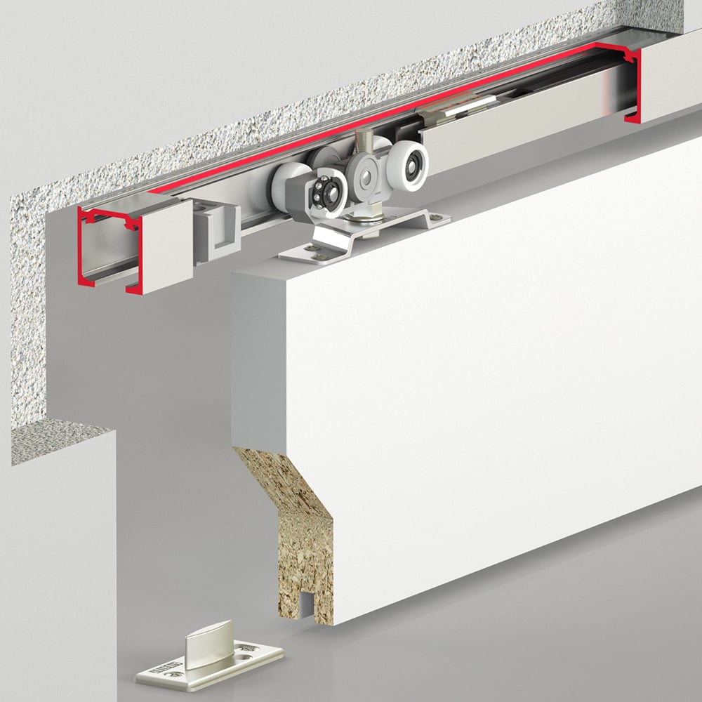 ALB DOORSLIDE M20 9010 60 KG ÇİFT YÖNE SFT KAYAR KAPI SİSTEMİ MİN.65cm (DUVARİÇİ KULLANILABİLİR)( RAY 9775)209.01.0105807Ahşap Kayar Kapı SistemleriALBATUR