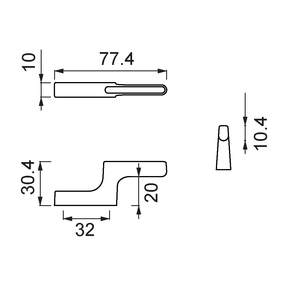 ÇEBİ A1112032 MP30 MODERN KULP ZMK.101.02.0113935Mobilya KulplarıÇEBİ