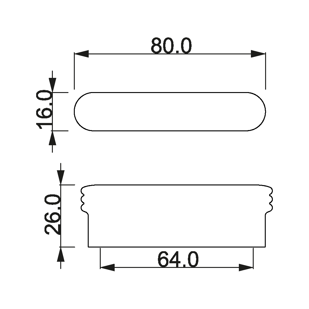 ÇEBİ A1131064 MP08 MODERN KULP ZMK.101.02.0110210Mobilya KulplarıÇEBİ