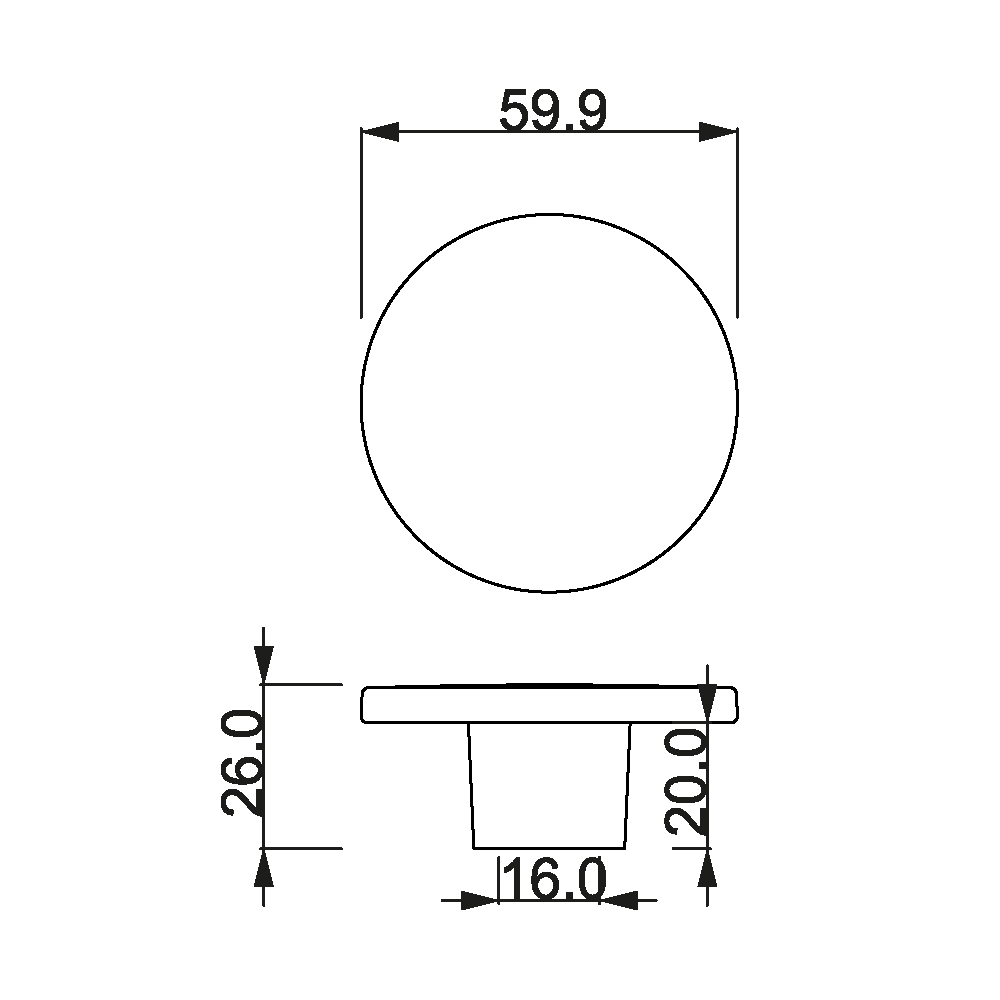 ÇEBİ A1196016 MP08 MODERN KULP ZMK.101.02.0108709Mobilya KulplarıÇEBİ