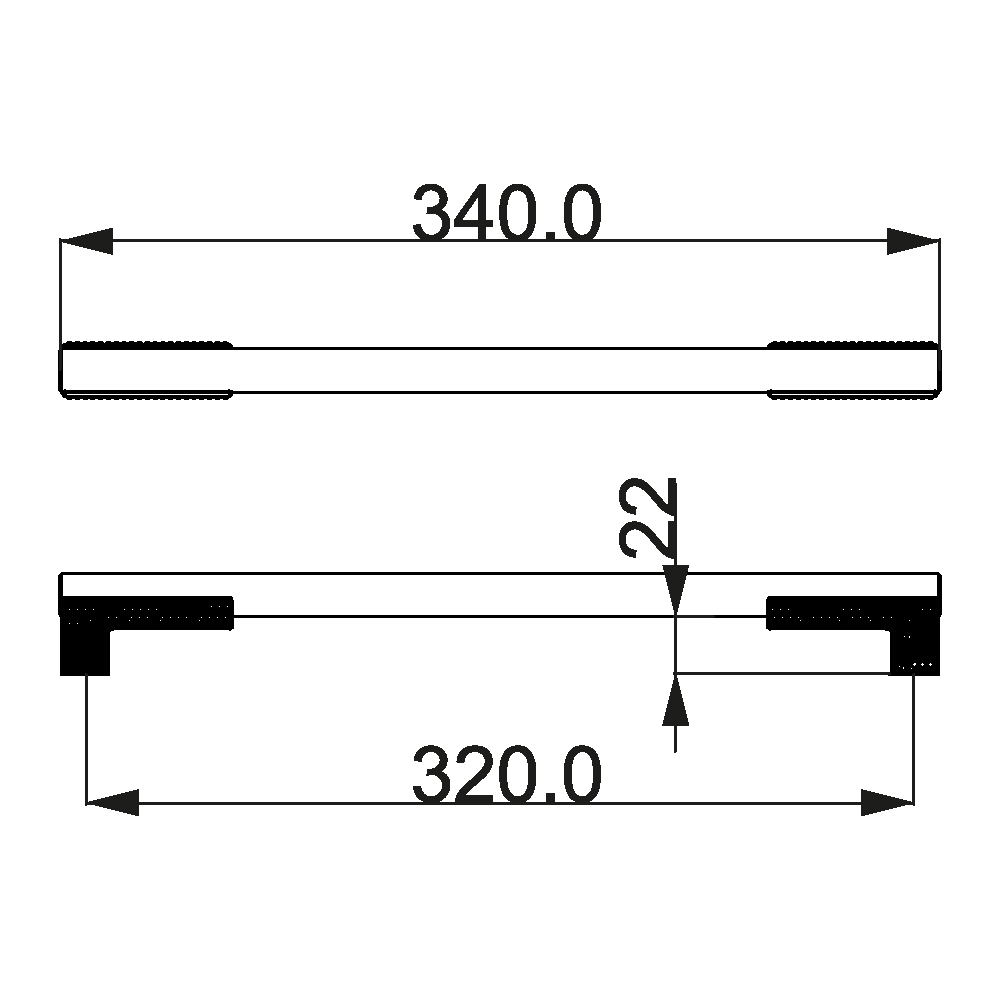 ÇEBİ A1239 20 320 PC35 NOKTALI MODERN KULP101.02.0114307Mobilya KulplarıÇEBİ