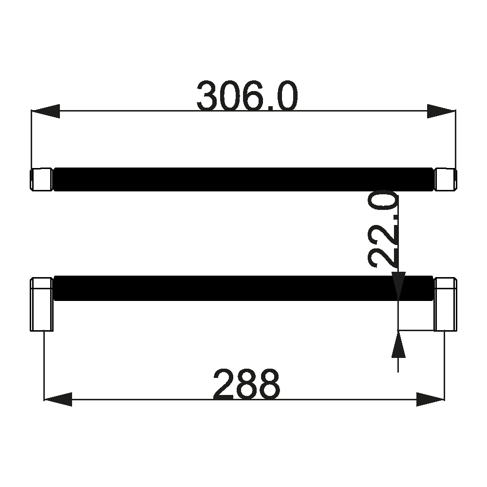 ÇEBİ A1244 30 288 PC24 ÇİZGİLİ MODERN KULP101.02.0114661Mobilya KulplarıÇEBİ
