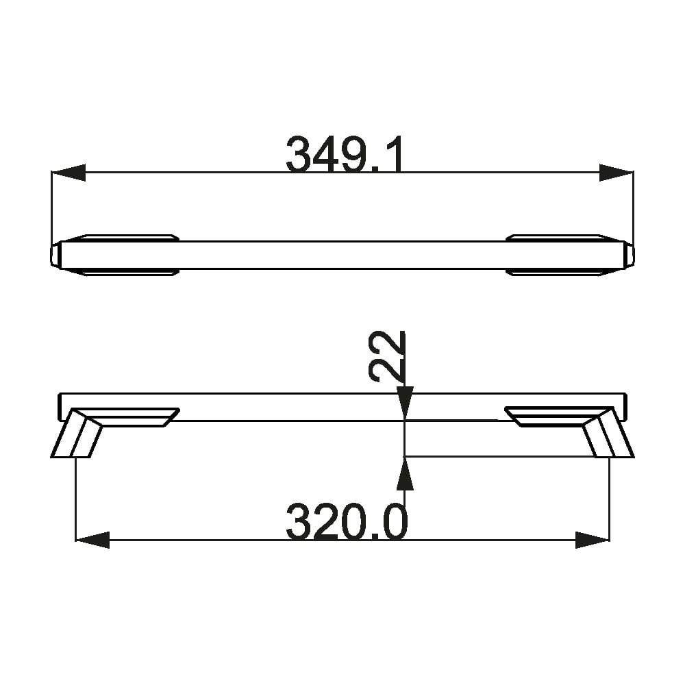 ÇEBİ A1246 30 320 PC24 ÇİZGİLİ MODERN KULP101.02.0114808Mobilya KulplarıÇEBİ