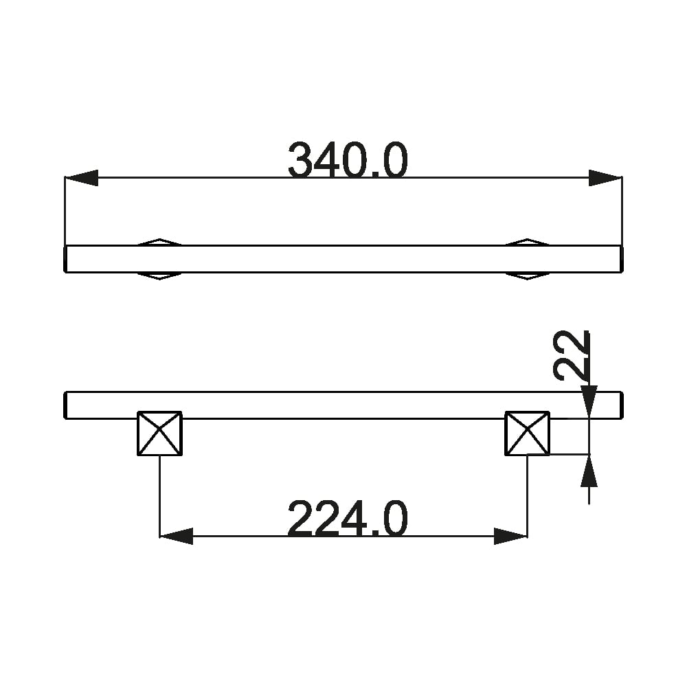 ÇEBİ A1262 10 224 PC24 DÜZ MODERN KULP101.02.0115243Mobilya KulplarıÇEBİ
