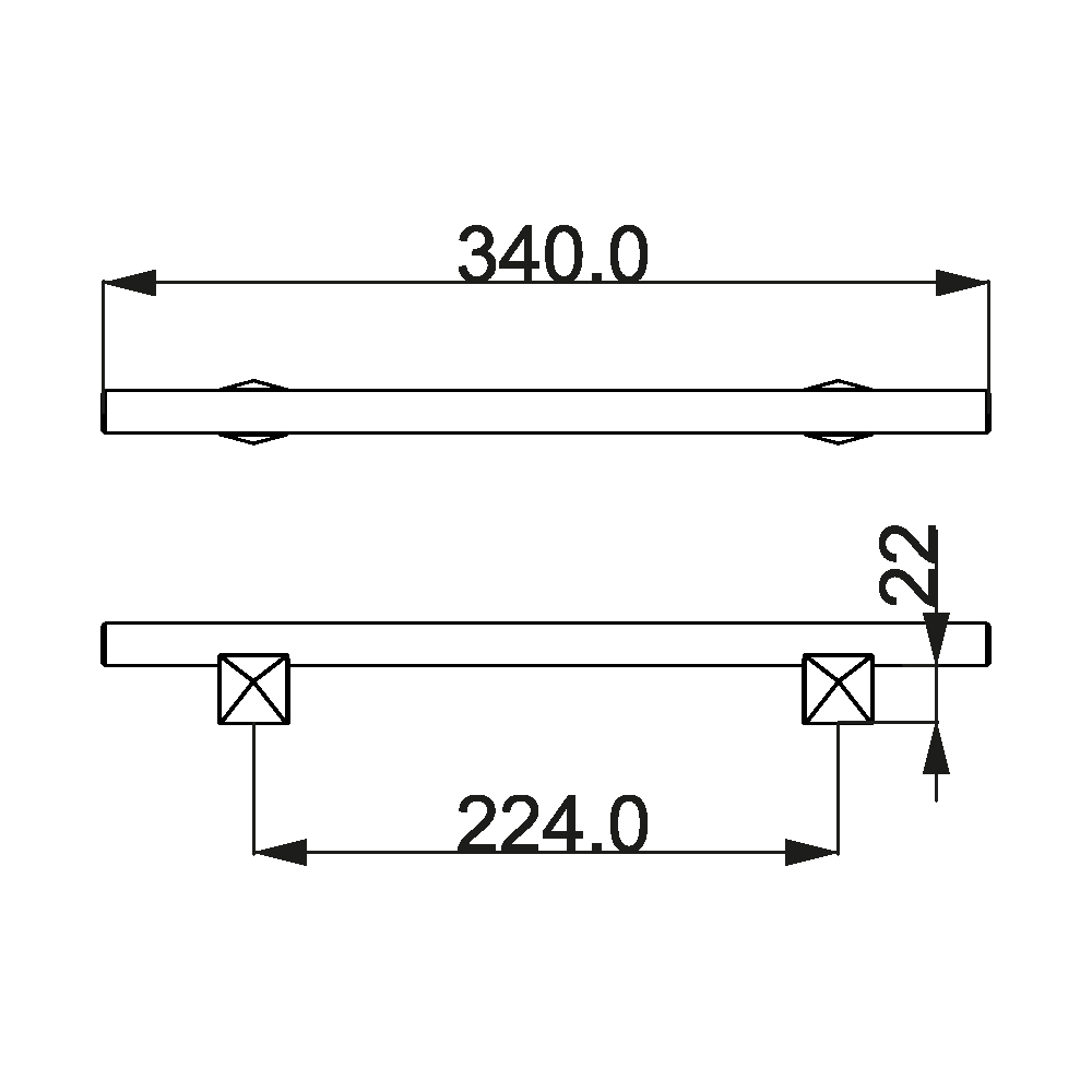 ÇEBİ A1262 20 224 MP30 NOKTALI MODERN KULP101.02.0115264Mobilya KulplarıÇEBİ