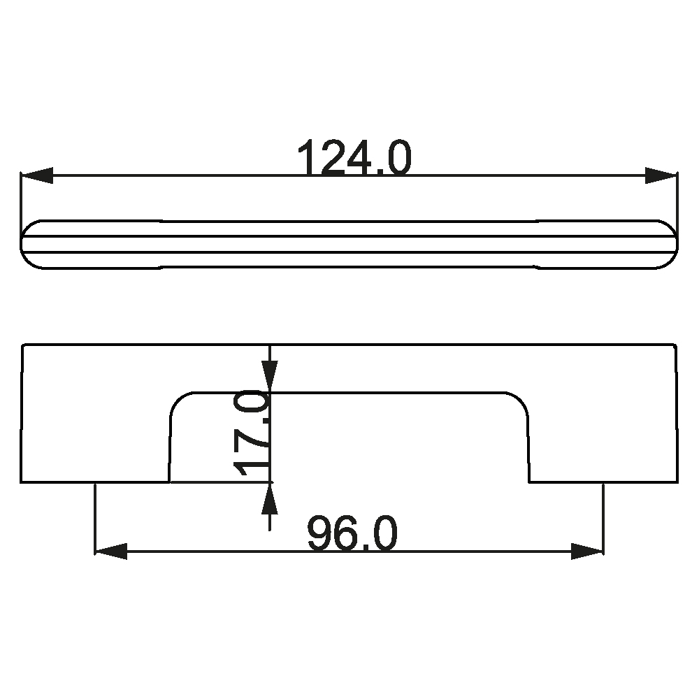 ÇEBİ A182096 MP02 PL21 MODERN KULP ZMK.101.02.0113500Mobilya KulplarıÇEBİ