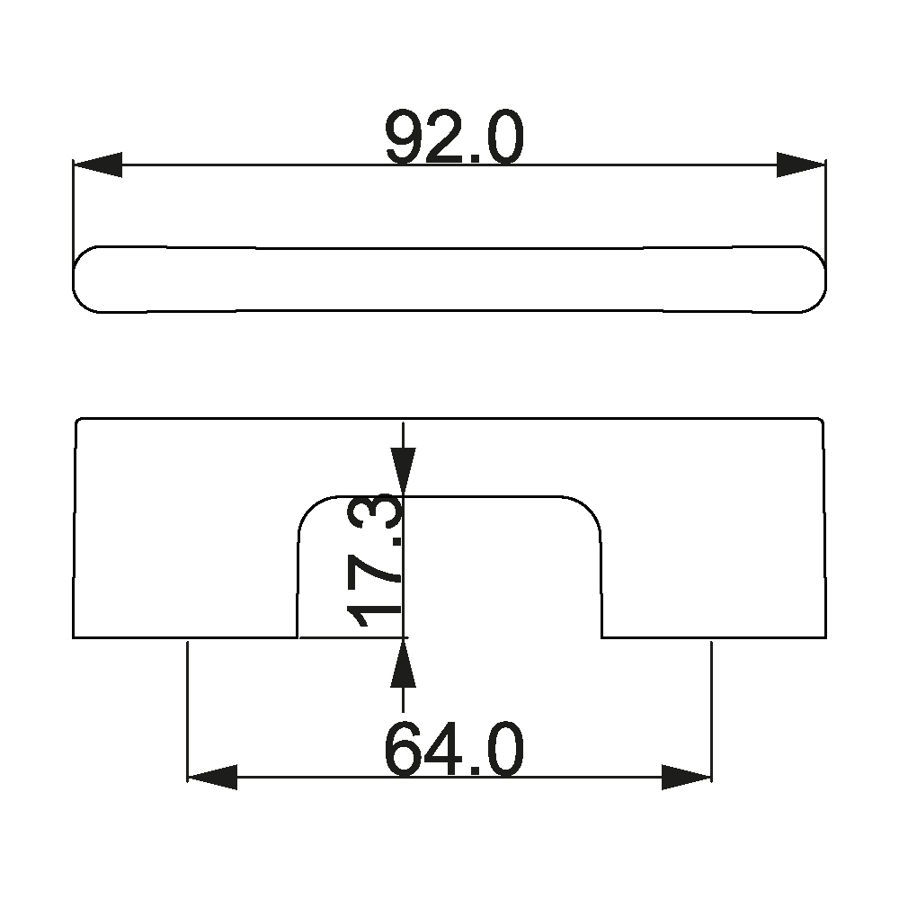 ÇEBİ A186064 MP19 MODERN KULP ZMK.101.02.0100418Mobilya KulplarıÇEBİ