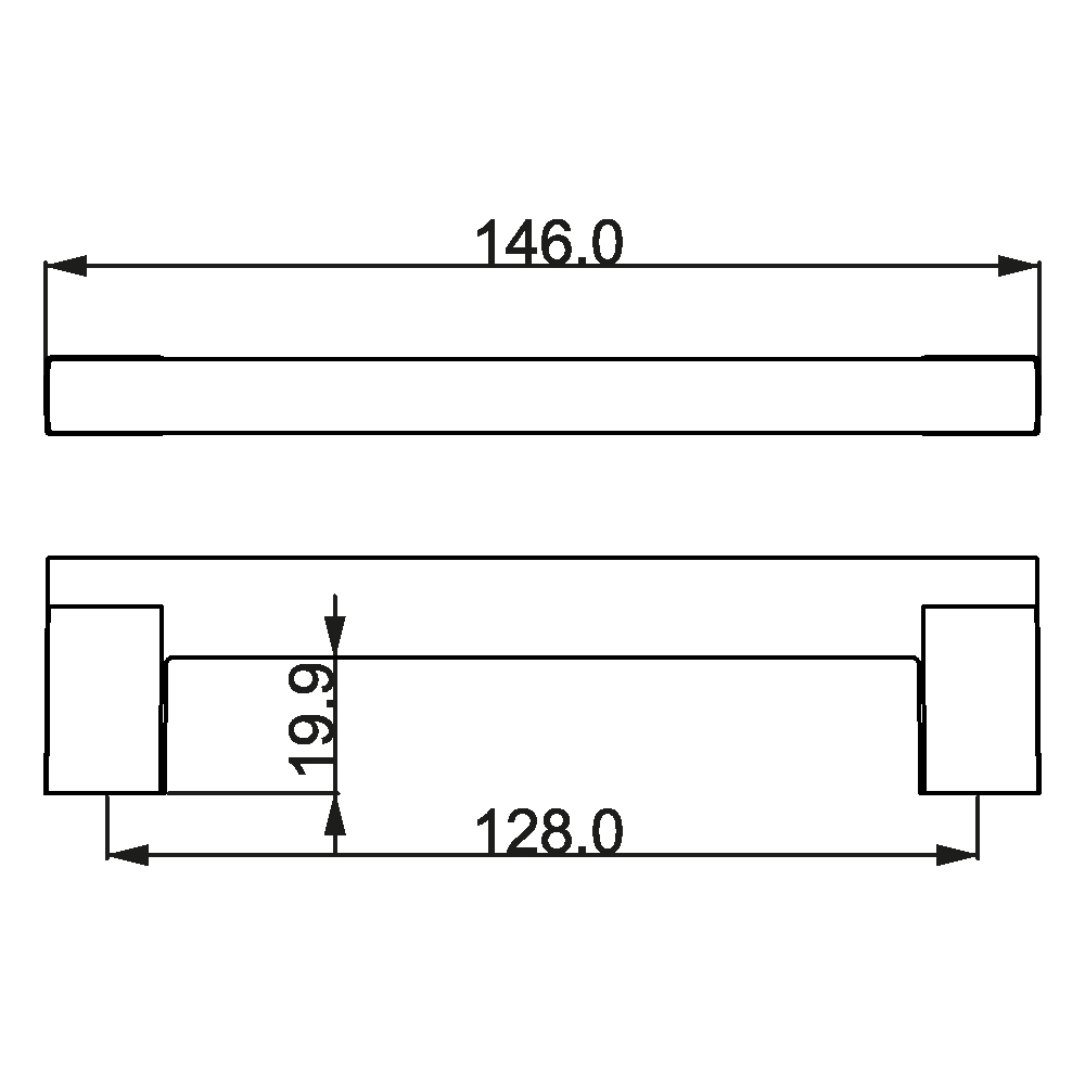 ÇEBİ A204128 PC35 MODERN KULP ZMK.101.02.0117638Mobilya KulplarıÇEBİ