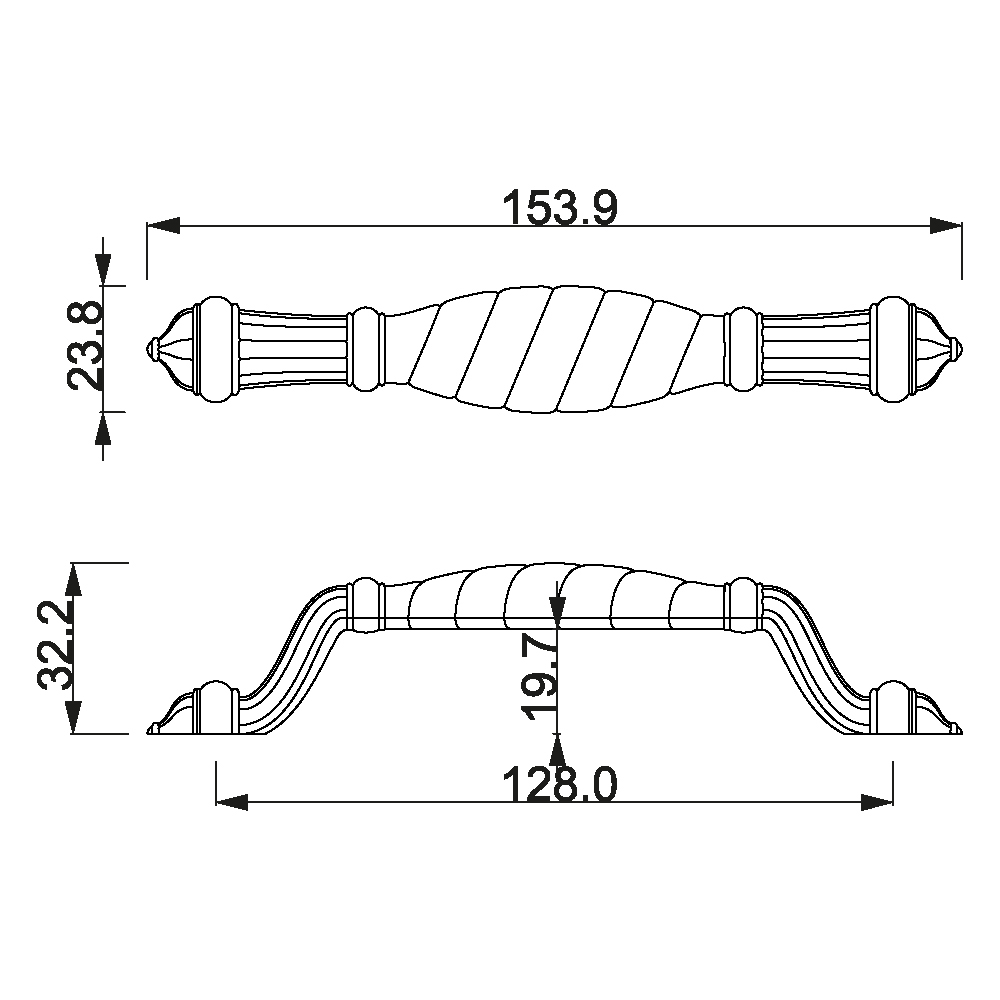 ÇEBİ A293128 MP09 PC01 KLASİK KULP ZMK.101.03.0113599Mobilya KulplarıÇEBİ