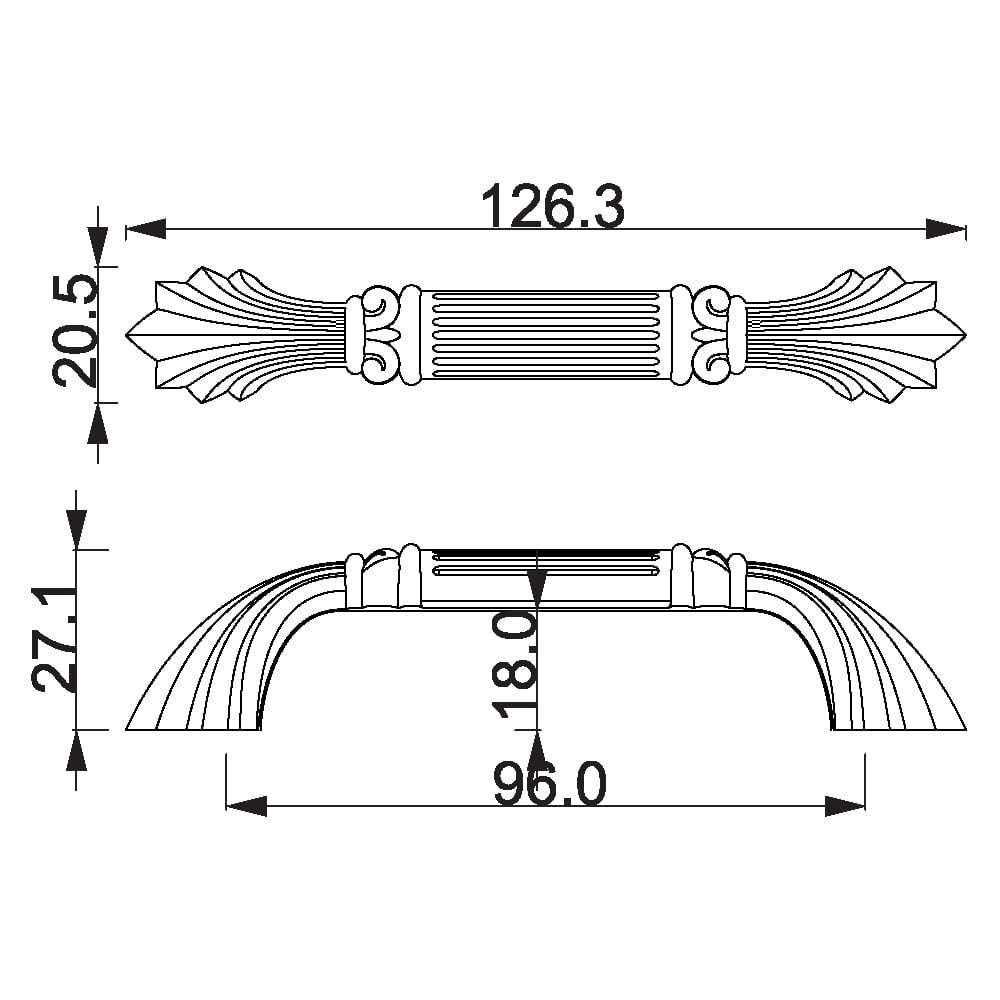 ÇEBİ A332096 MP09 PL16 KLASİK KULP ZMK.101.03.0100569Mobilya KulplarıÇEBİ