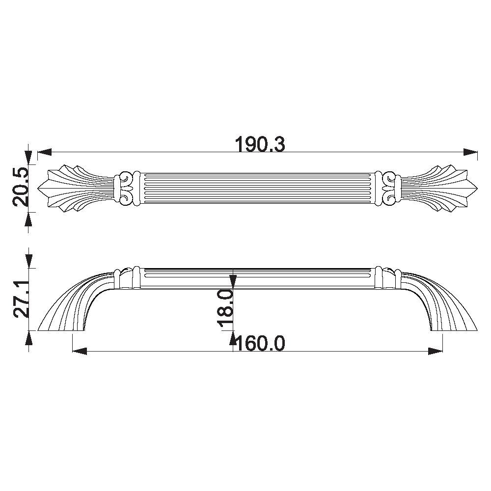 ÇEBİ A332160 MP14 PL21 KLASİK KULP ZMK.101.03.0113915Mobilya KulplarıÇEBİ