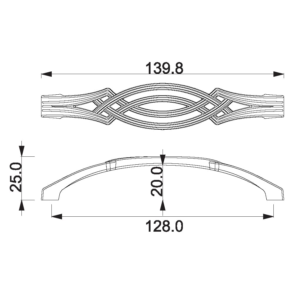 ÇEBİ A360128 MP09 KLASİK KULP ZMK.101.03.0113595Mobilya KulplarıÇEBİ