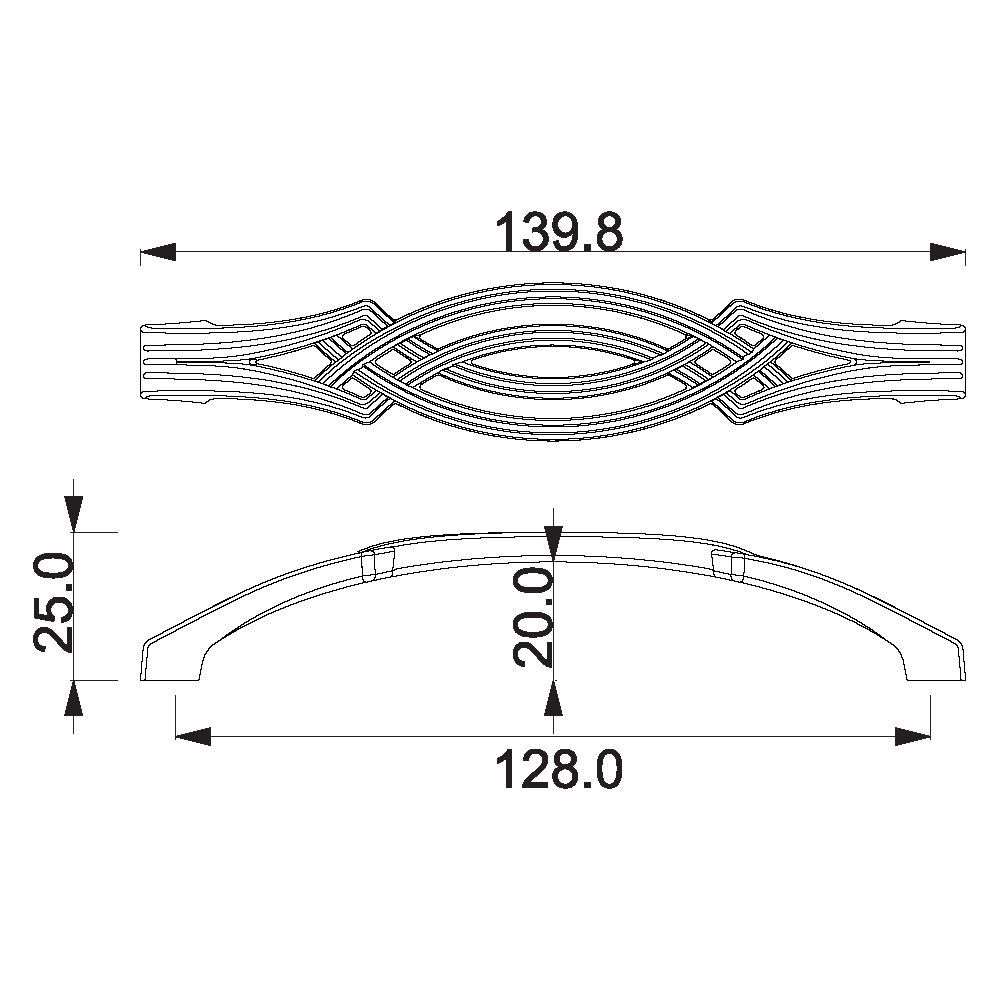 ÇEBİ A360128 MP66 KLASİK KULP ZMK.101.03.0106277Mobilya KulplarıÇEBİ