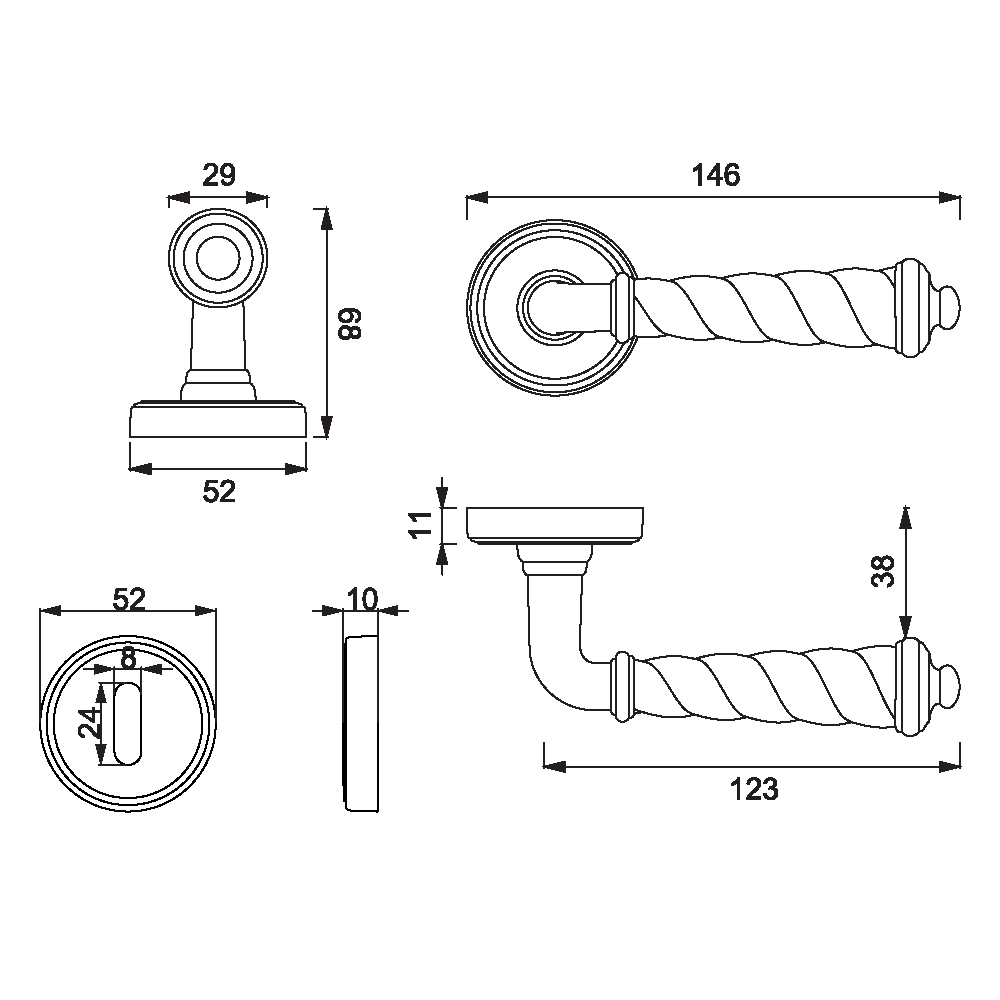 ÇEBİ A562 MP02 ODA C.YUV.VITA KLASIK KAPI KOLU201.02.0105513Klasik Kapı KollarıÇEBİ