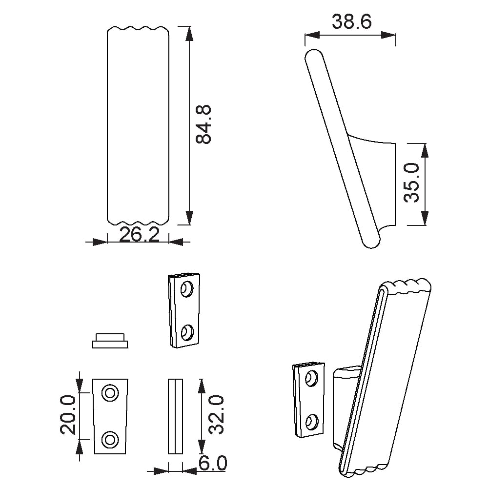 ÇEBİ A750 PC35 ASKI MODERN ZMK.102.01.0117929Mobilya AskılarıÇEBİ