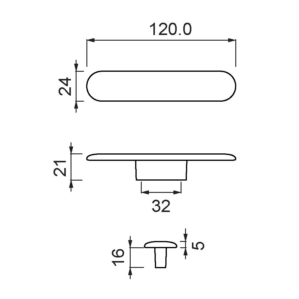 ÇEBİ A939032 MP19 MODERN KULP ZMK.101.02.0113568Mobilya KulplarıÇEBİ