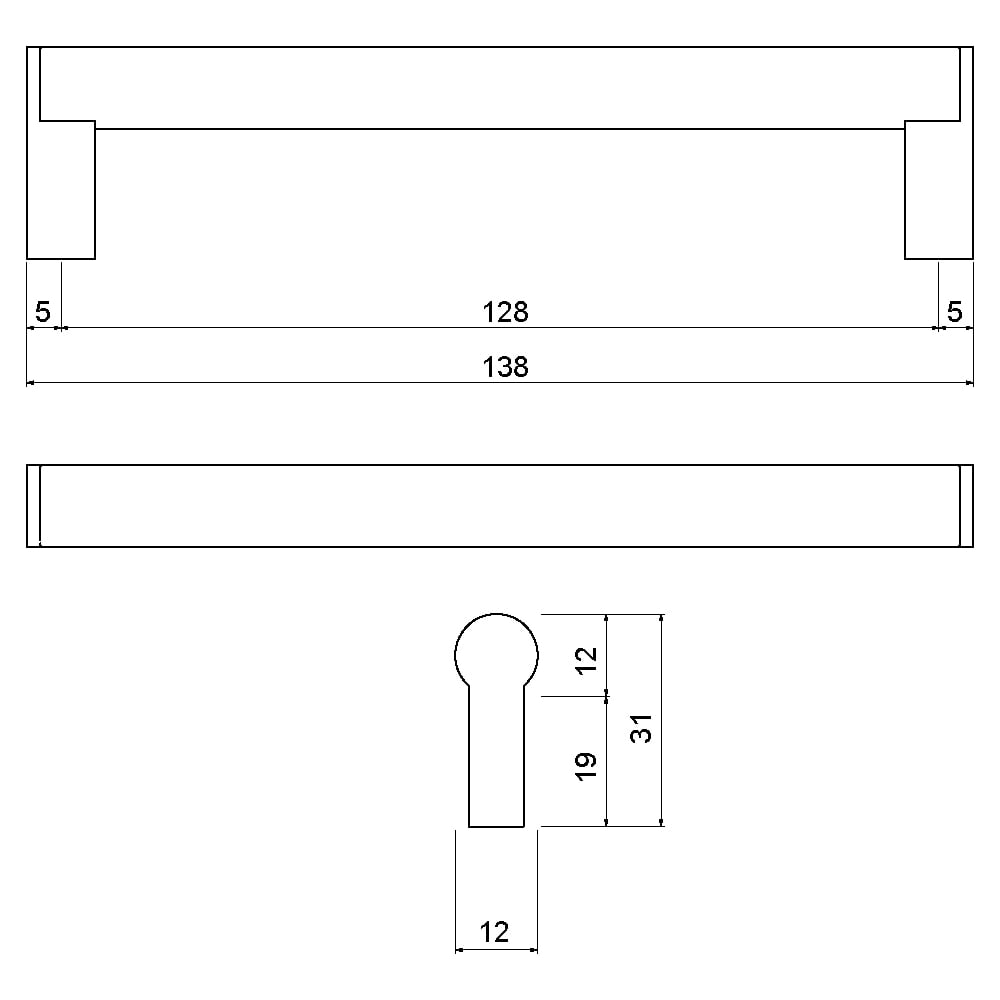 ÇEBİ B228128 PC05 PL05 MODERN KULP ALM.101.01.0103995Mobilya KulplarıÇEBİ