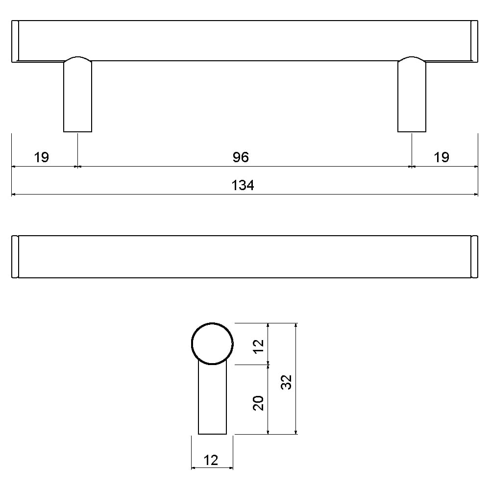ÇEBİ B233096 PC24 MODERN KULP ALM.101.01.0104028Mobilya KulplarıÇEBİ