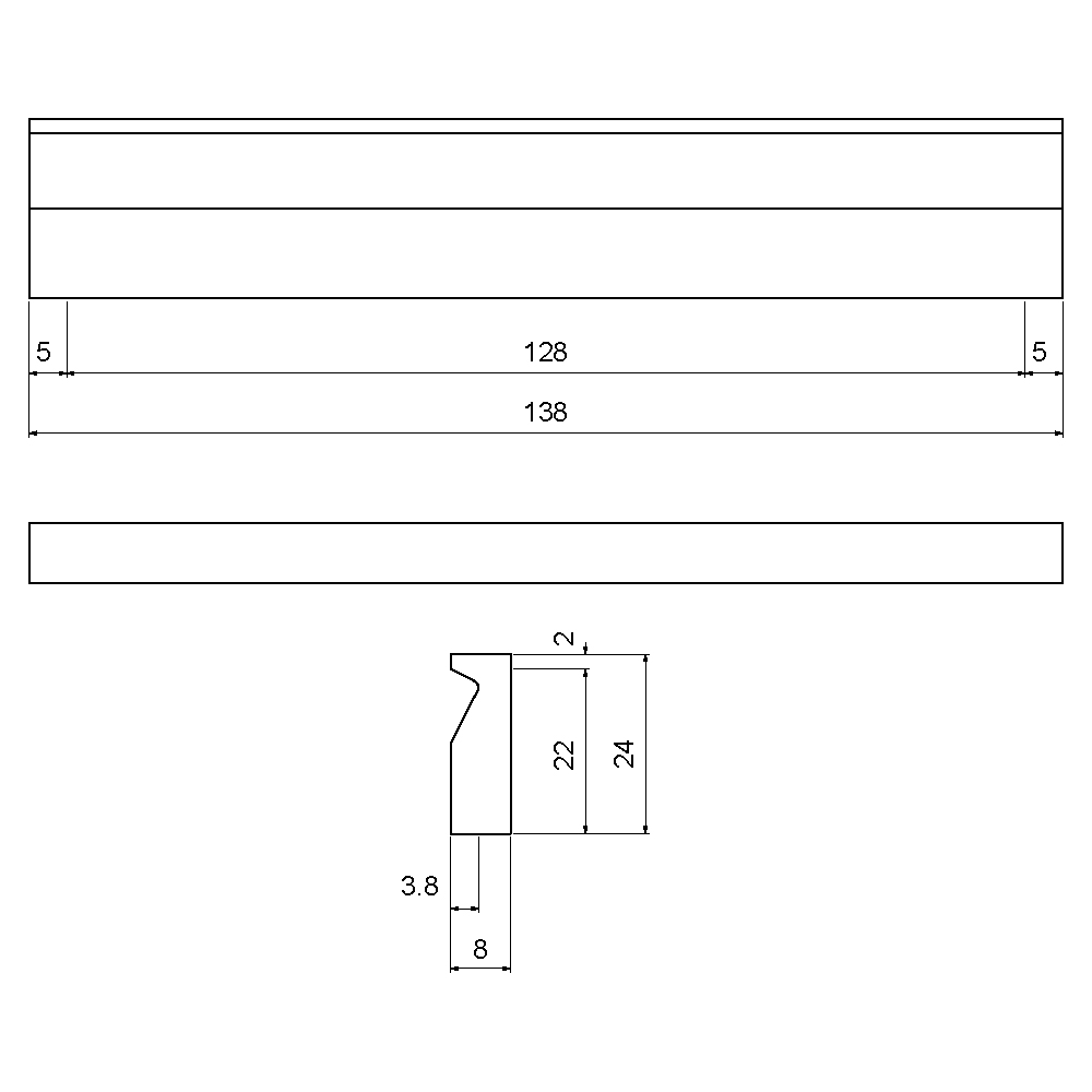 ÇEBİ B811128 MP08 MODERN KULP ALM.101.01.0104093Mobilya KulplarıÇEBİ