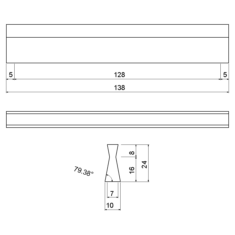ÇEBİ B812128 MP02 MODERN KULP ALM.101.01.0104116Mobilya KulplarıÇEBİ