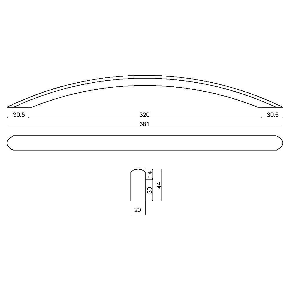 ÇEBİ B822192 MP08 MODERN KULP ALM.101.01.0104151Mobilya KulplarıÇEBİ