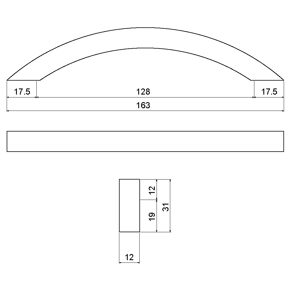 ÇEBİ B824128 MP19 MODERN KULP ALM.101.01.0104162Mobilya KulplarıÇEBİ