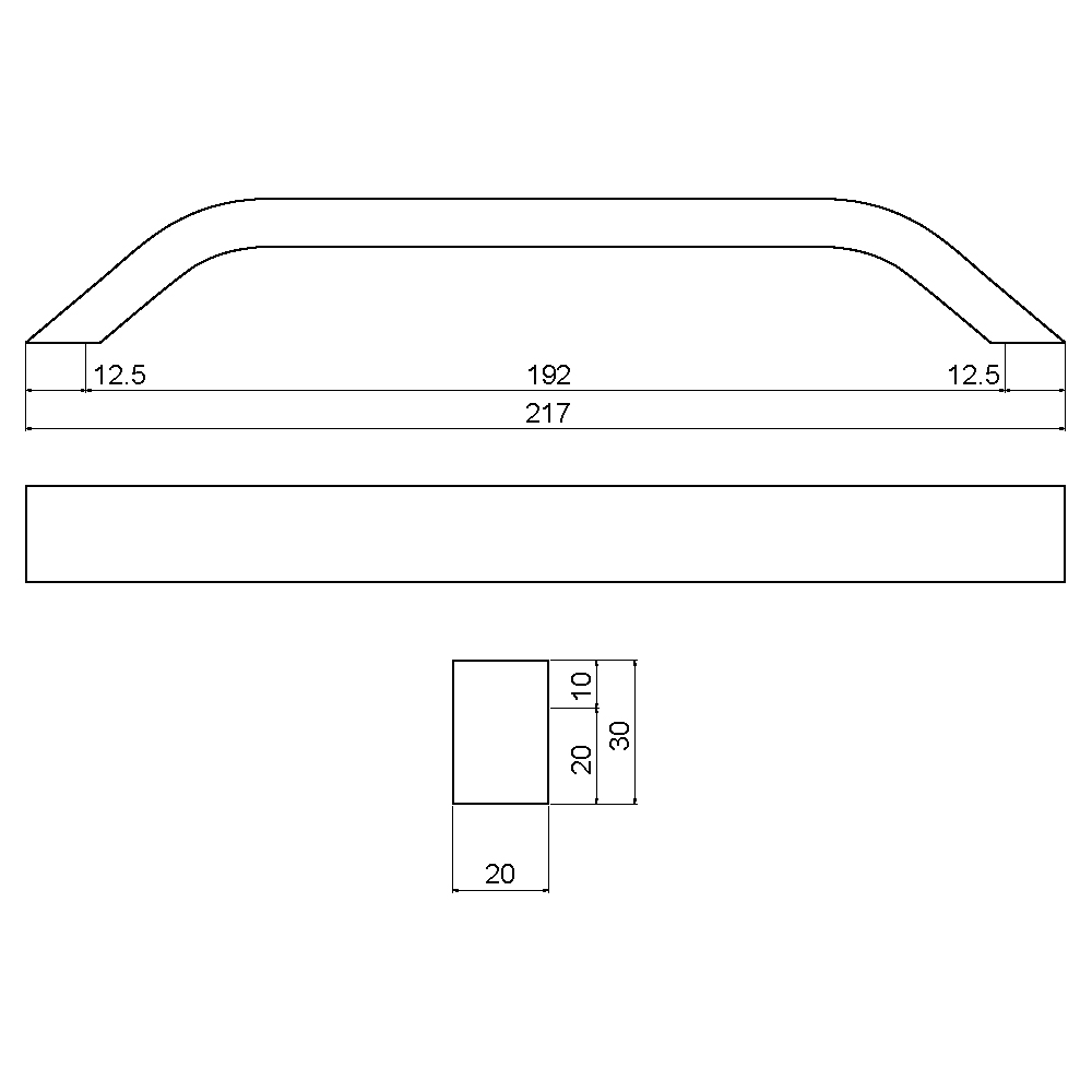 ÇEBİ B827160 MP19 MODERN KULP ALM.101.01.0104197Mobilya KulplarıÇEBİ
