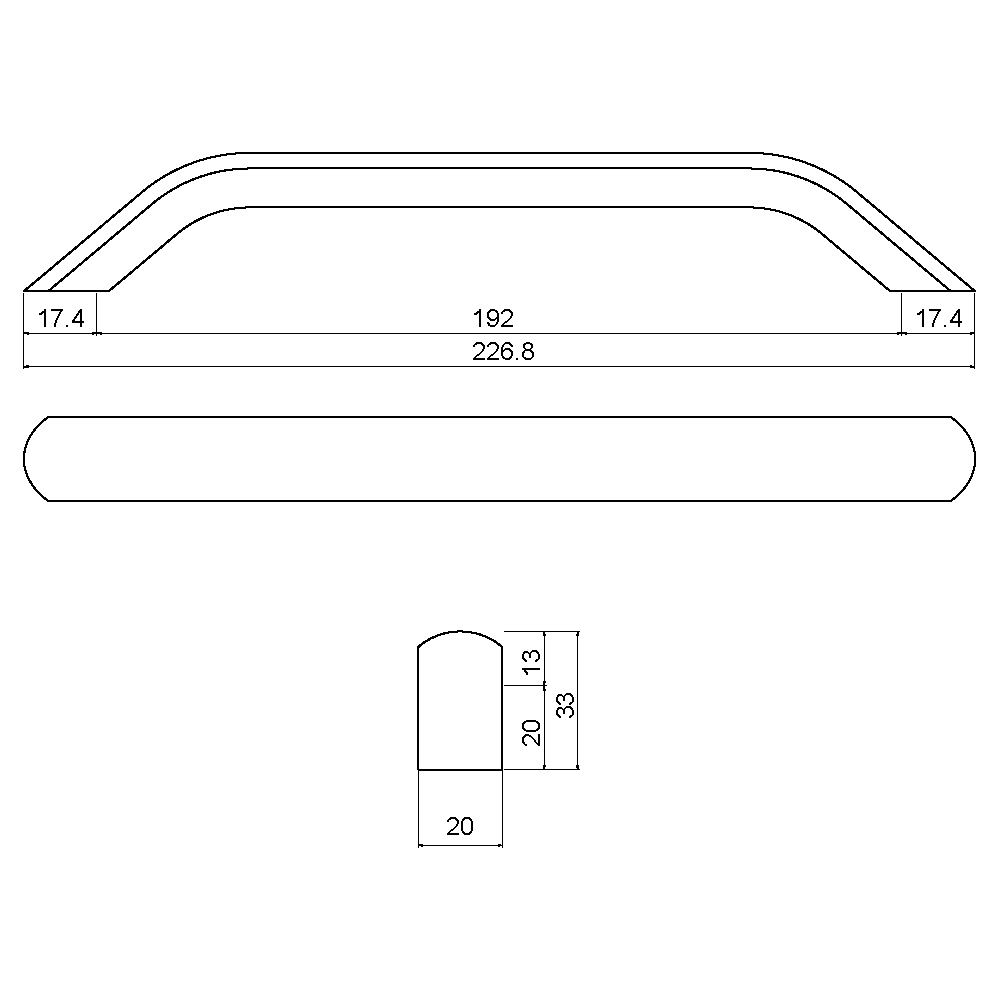ÇEBİ B828160 MP02 MODERN KULP ALM.101.01.0104220Mobilya KulplarıÇEBİ