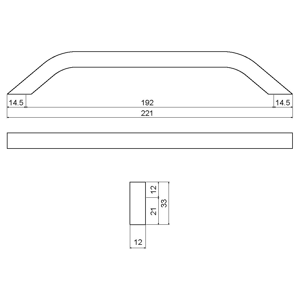 ÇEBİ B830160 MP02 MODERN KULP ALM.101.01.0104241Mobilya KulplarıÇEBİ