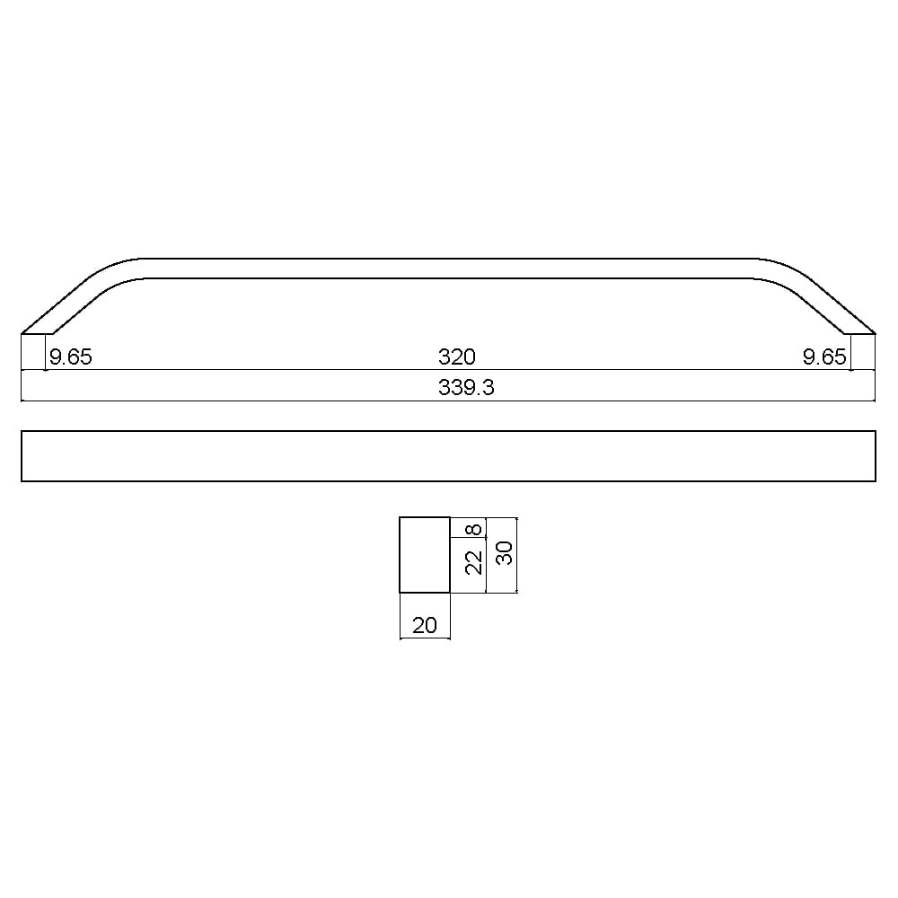 ÇEBİ B831160 PC24 MODERN KULP ALM.101.01.0104265Mobilya KulplarıÇEBİ