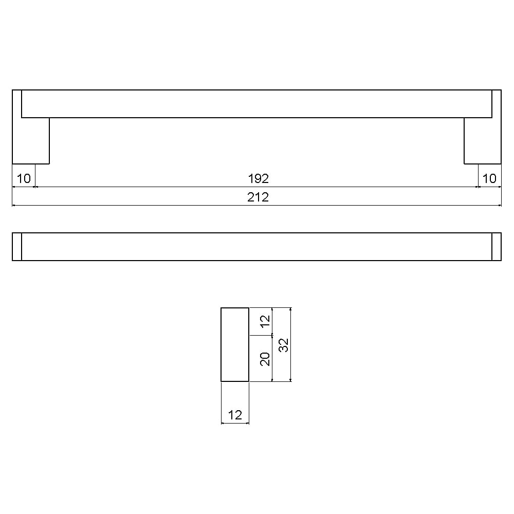 ÇEBİ B832160 MP08 MODERN KULP ALM.101.01.0104276Mobilya KulplarıÇEBİ